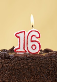 Birthday for sixteen years.