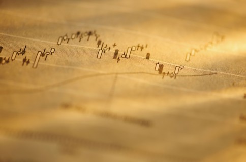 Banking charts and trendlines.