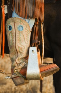 Cowboy boots.