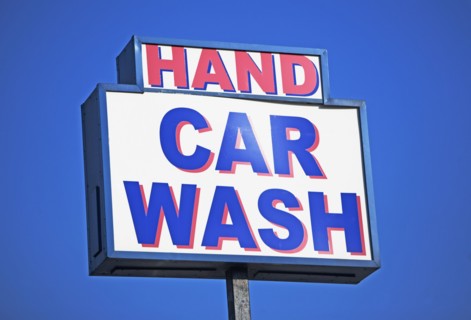Car wash sign