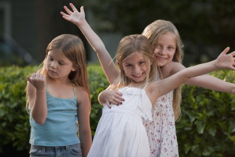 Three young girls