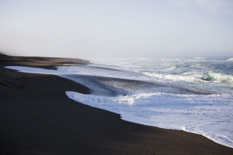 Waves crashing