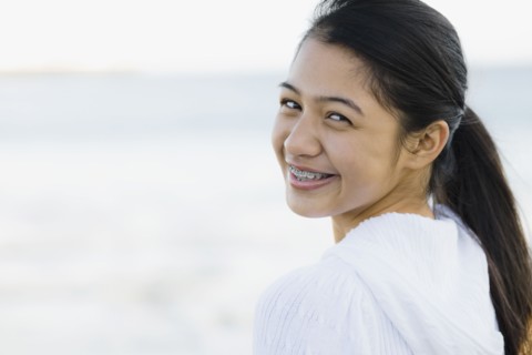 Girl smiling