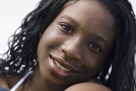 Portrait of young woman