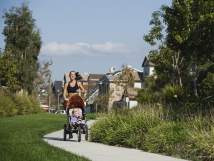 Jogger and baby