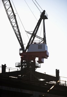 Crane at construction site