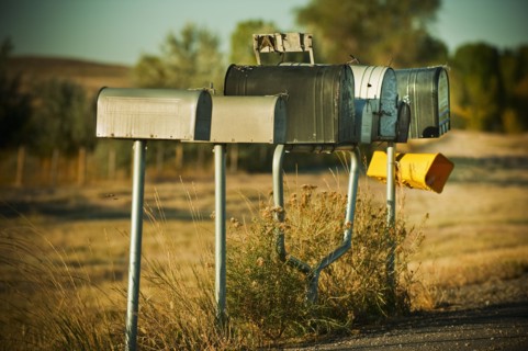 Mailboxes.
