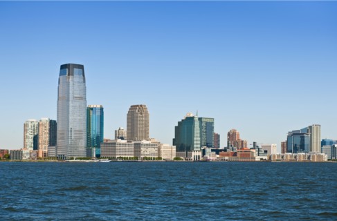 Waterfront downtown buildings.