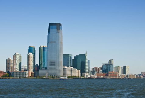Waterfront downtown buildings.