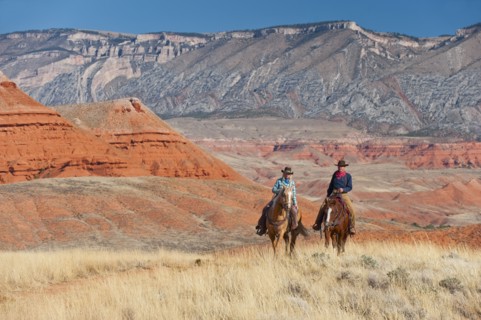 Horseback riders.