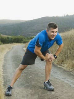 Man stretching