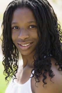 Portrait of young woman