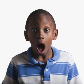 Portrait of suprised boy