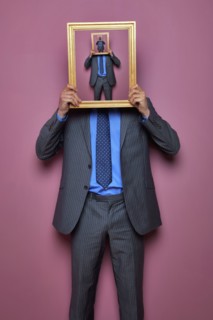 Faceless man