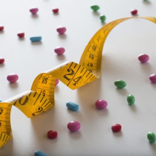 Measuring tape and diet pills