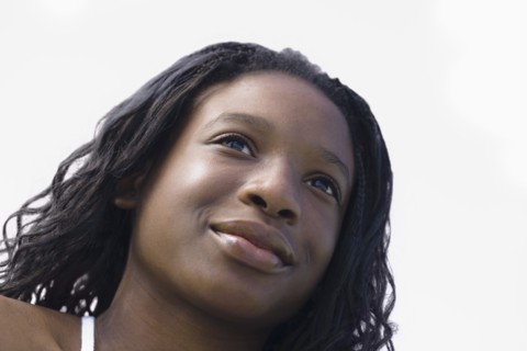 Portrait of young woman