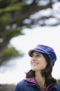 Woman wearing hat