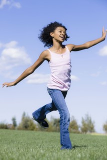 Girl running