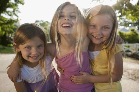 Three young girls
