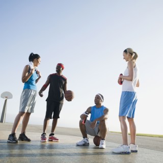Basketball players