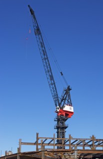Crane at construction site