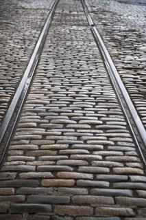 Cobblestone street