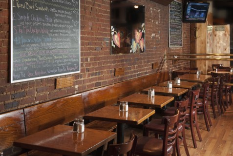 Tables in restaurant.