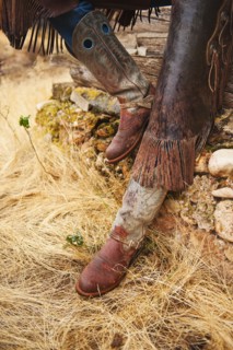 Cowboy boots.