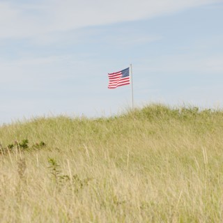 American flag.