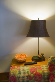 Side table in living room.