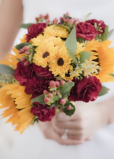 Bouquet of flowers. Photographer: Jamie Grill