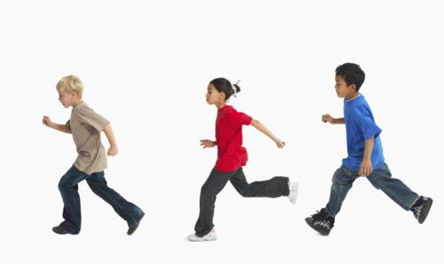 Children running. Photographer: momentimages