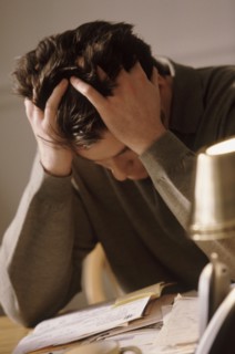 Depressed man. Photographer: Rob Lewine
