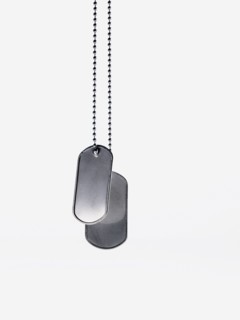 Army tags. Photographer: David Arky