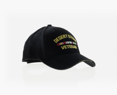 Desert storm veteran's baseball cap. Photographer: David Arky