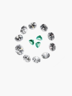 Diamonds and emeralds. Photographer: David Arky