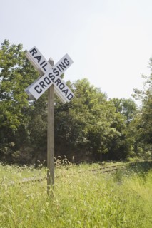 Railroad crossing. Photographer: Chris Hackett