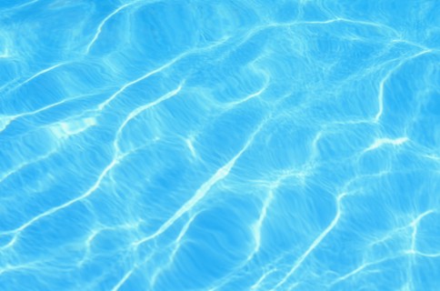 clear blue water