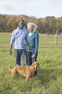 Couple and their dog. Photographer: Pauline St.Denis