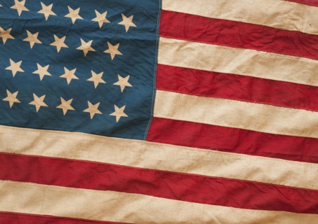 American flag.