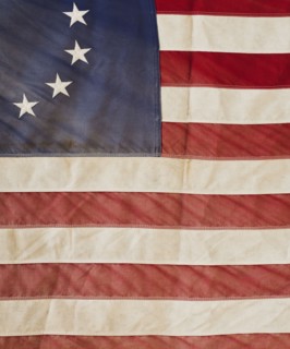 American flag.