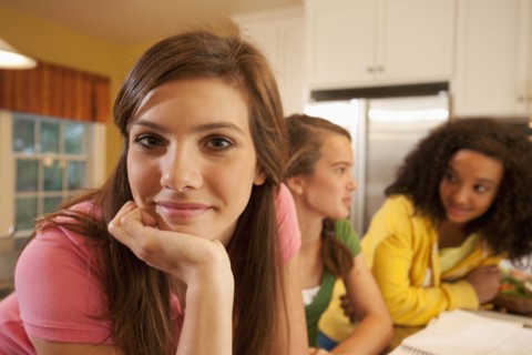 Friends doing homework. Photographer: mark edward atkinson