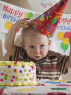 First birthday. Photographer: Mike Kemp