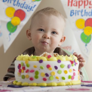 First birthday. Photographer: Mike Kemp