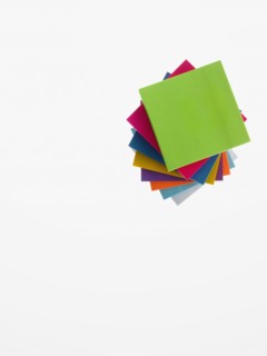 Colorful post-it notes. Photographer: David Arky