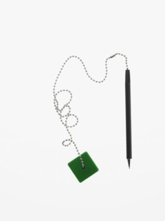 Pen on a chain. Photographer: David Arky