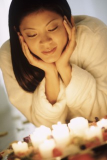 Woman at the spa. Photographer: Rob Lewine