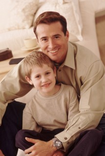 Portrait of father and son. Photographer: Rob Lewine