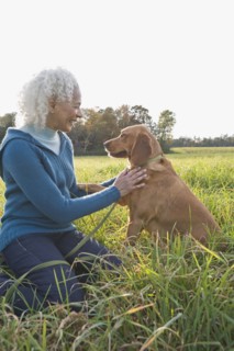 Woman and her dog. Photographer: Pauline St.Denis