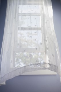 Sheer curtains. Photographer: Chris Hackett